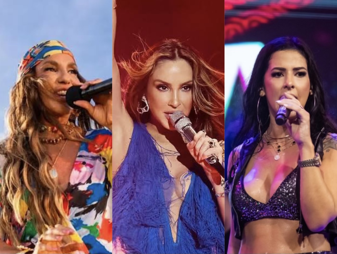 Ivete Sangalo, Claudia Leitte e Larissa Marques - Foto: Reprodução Redes Sociais